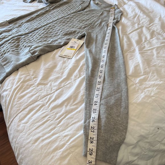 Calvin Klein Gray Diamond Quilted Bomber Jacket size M, NWT - Picture 8 of 13